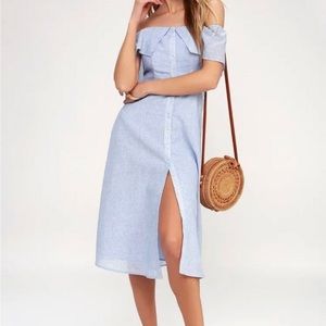 Lulus off the shoulder dress